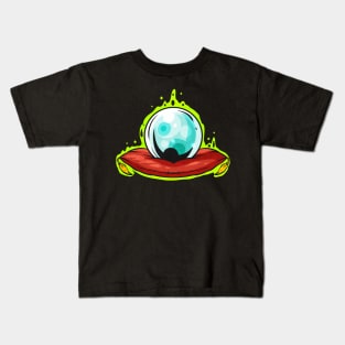 Glass Sphere With Green Shimmer Fortune Teller Halloween Kids T-Shirt